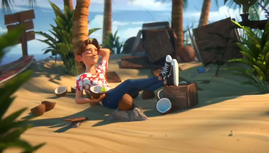 chill on beach - Bouncing ball