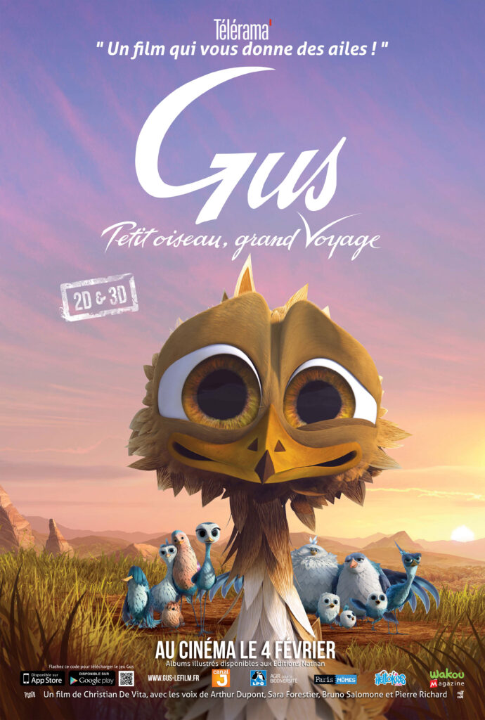 Affiche du film Gus, petit oiseau grand voyage (TeamTO)