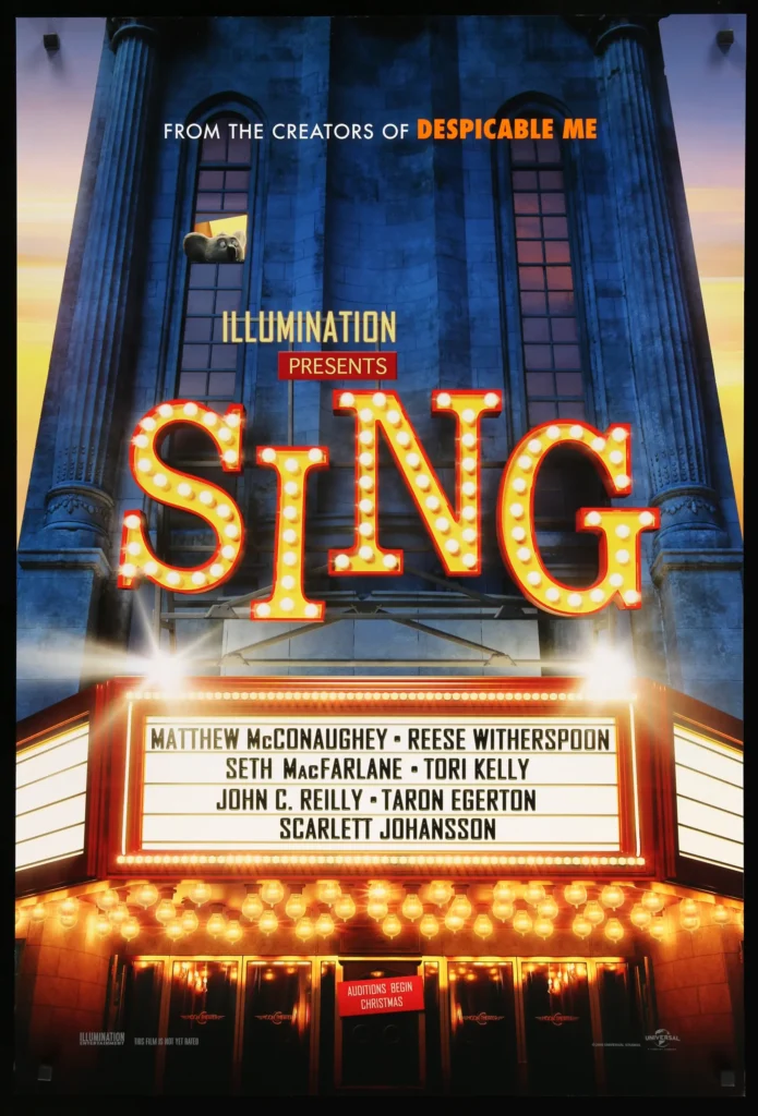 Affiche du film Tous en scène (Illumination)